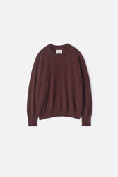 PURE CASHMERE KNIT CREW NECK LS