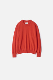 PURE CASHMERE KNIT CREW NECK LS