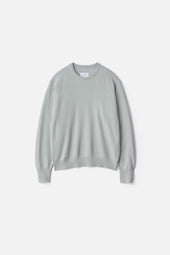 EXTRA FINE WOOL KNIT CREW NECK LS