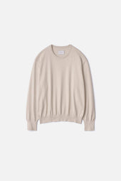 ORGANIC COTTON KNIT CREW NECK LS