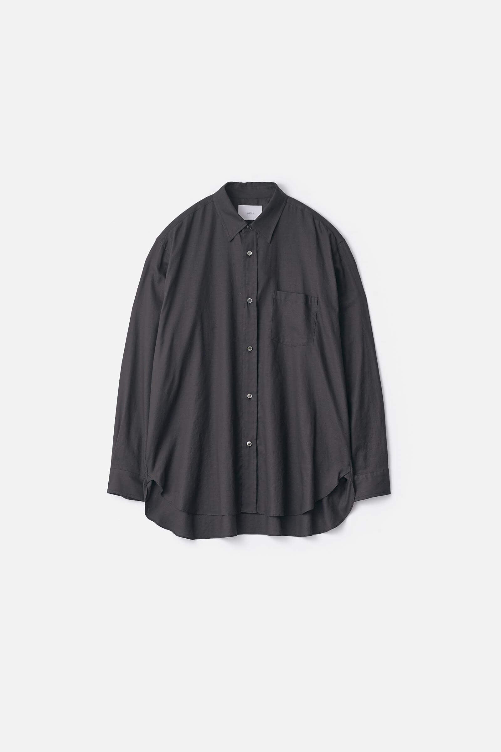 COTTON SILK OVERSIZED PLACKET SHIRT
