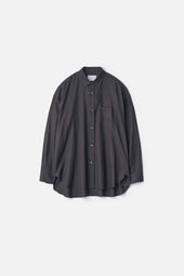 COTTON SILK OVERSIZED PLACKET SHIRT