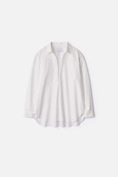 SUVIN COTTON OVERSIZED SKIPPER SHIRT