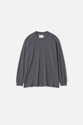 FINE WOOL OVERSIZED LONG SLEEVE TEE