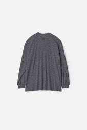 FINE WOOL OVERSIZED LONG SLEEVE TEE