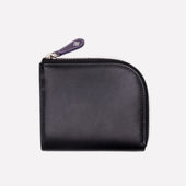 Sterling Zipped Curved Wallet With Key Strap