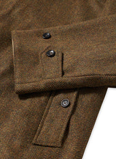 Stanford Cappotto Monopetto Reversibile In Herringbone Di Lana