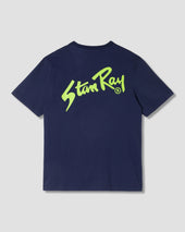 Stan OG Tee (Navy / Lime Green)
