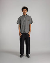 Flannel Shirt (Charcoal Stripe)