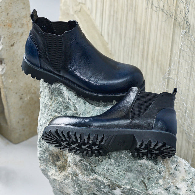 STIVALE IN PELLE ORIONE BLUE-DEEP