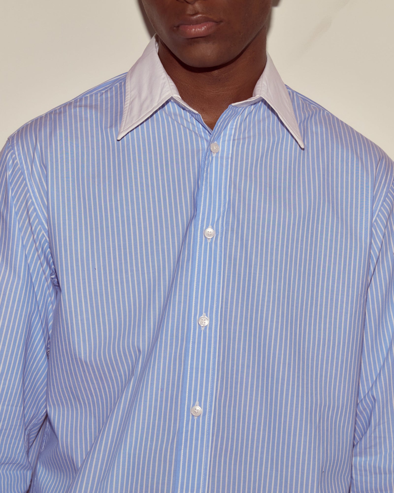 Striped Poplin Shirt