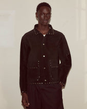 Studded Welding Jacket - Black