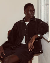 Studded Welding Jacket - Black