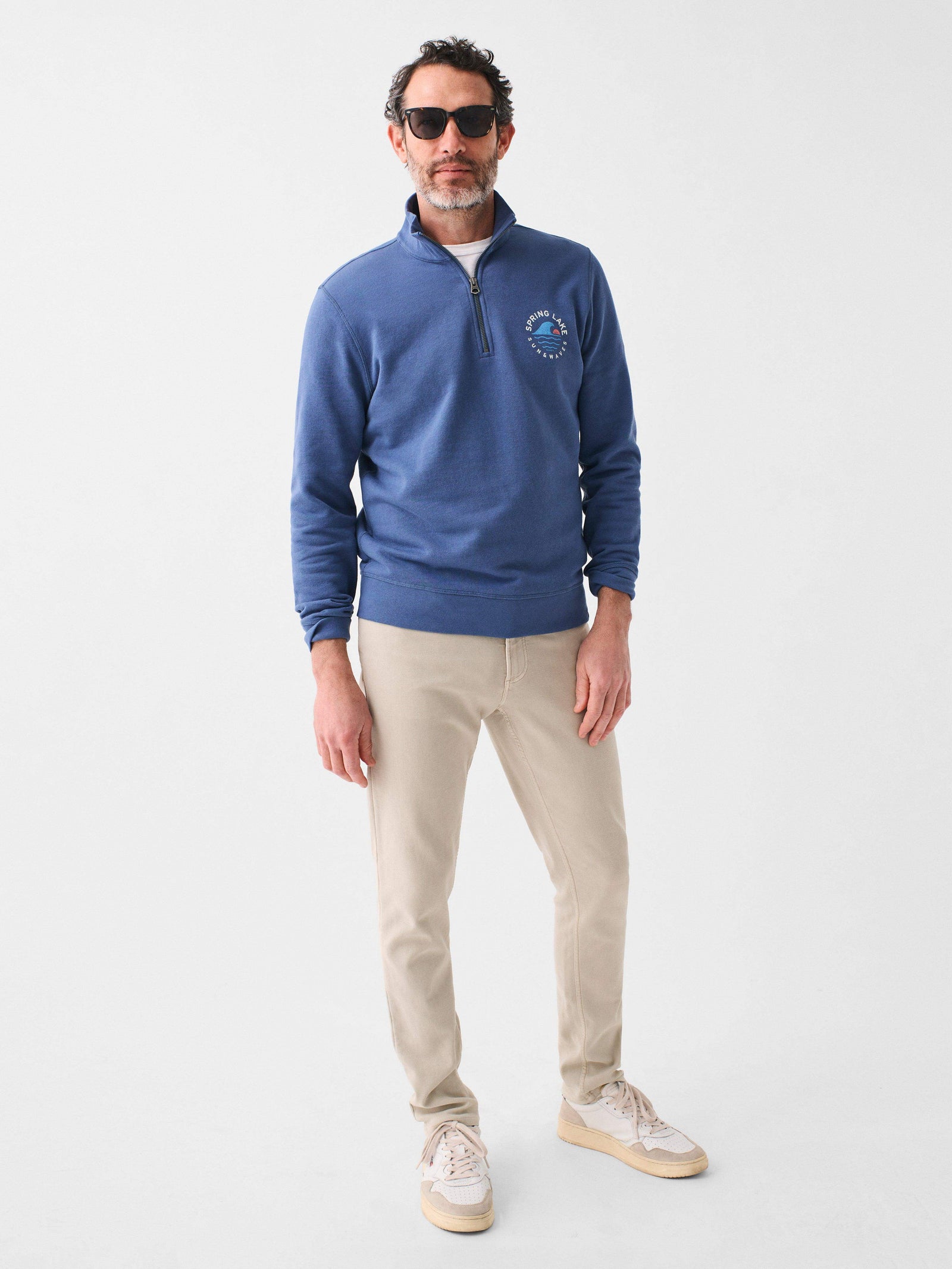 Spring Lake Long Sleeve Terry Quarter Zip