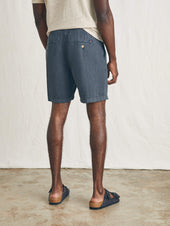 Essential Linen Short (6.5") - Washed Black