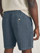 Essential Linen Short (6.5") - Washed Black