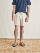 Essential Linen Short (6.5") - Weathered Sand