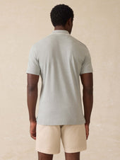 Short-Sleeve Movement™ Pique Polo - Moss Stone Melange