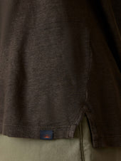 Ss Linen Polo - Washed Black