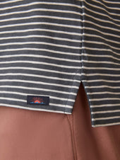Sunwashed Tshirt Polo - Ocean Stone Stripe