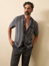 Short Sleeve Sweater Shirt