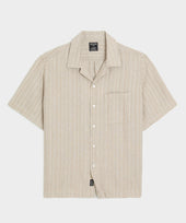 Textured Linen Capri Shirt