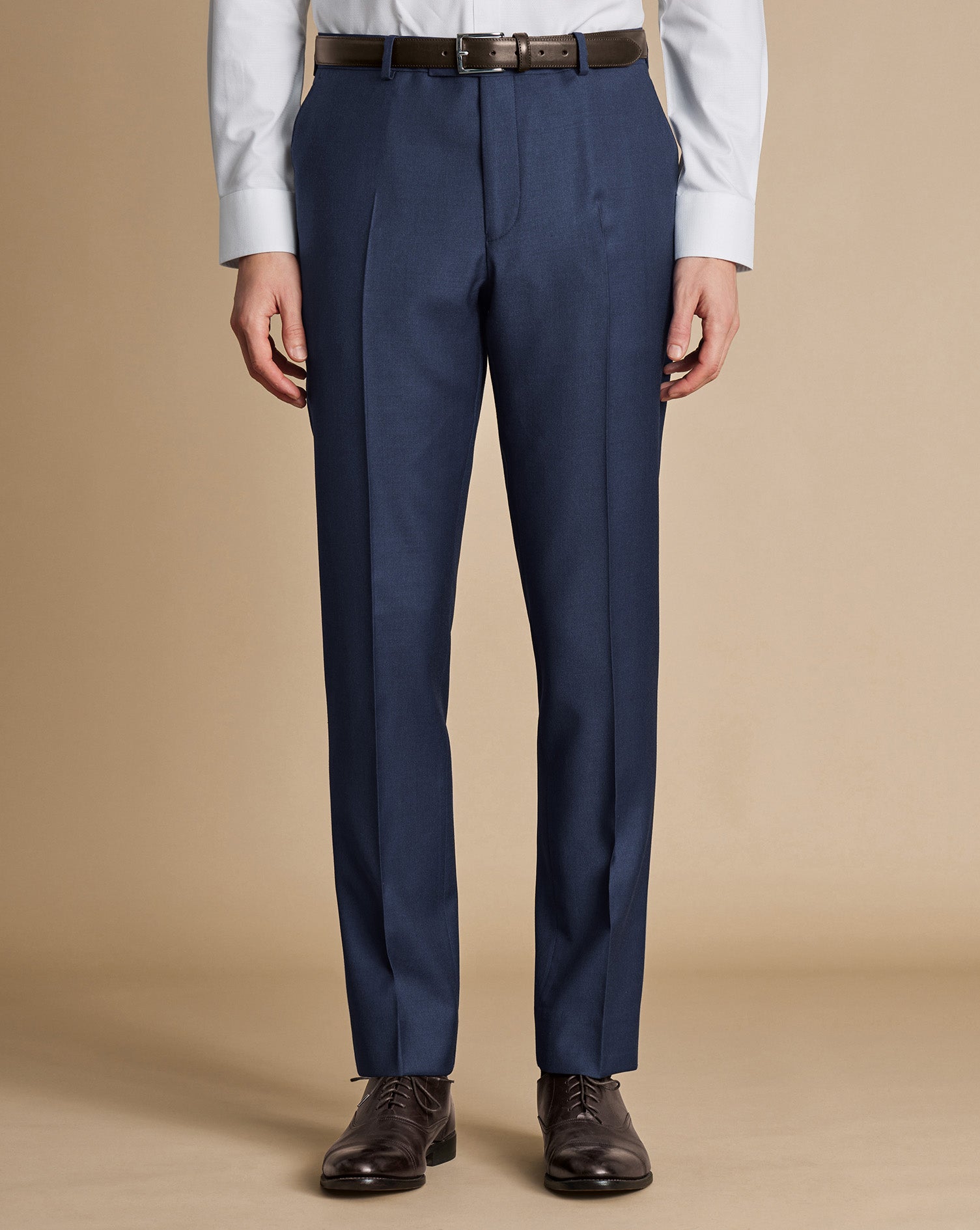 Natural Stretch Twill Suit Pants Blue