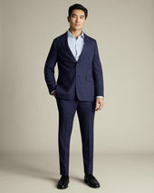 Check Suit Ink Blue