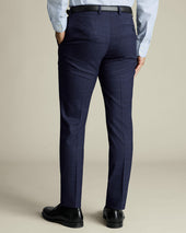 Check Suit Pants Ink Blue