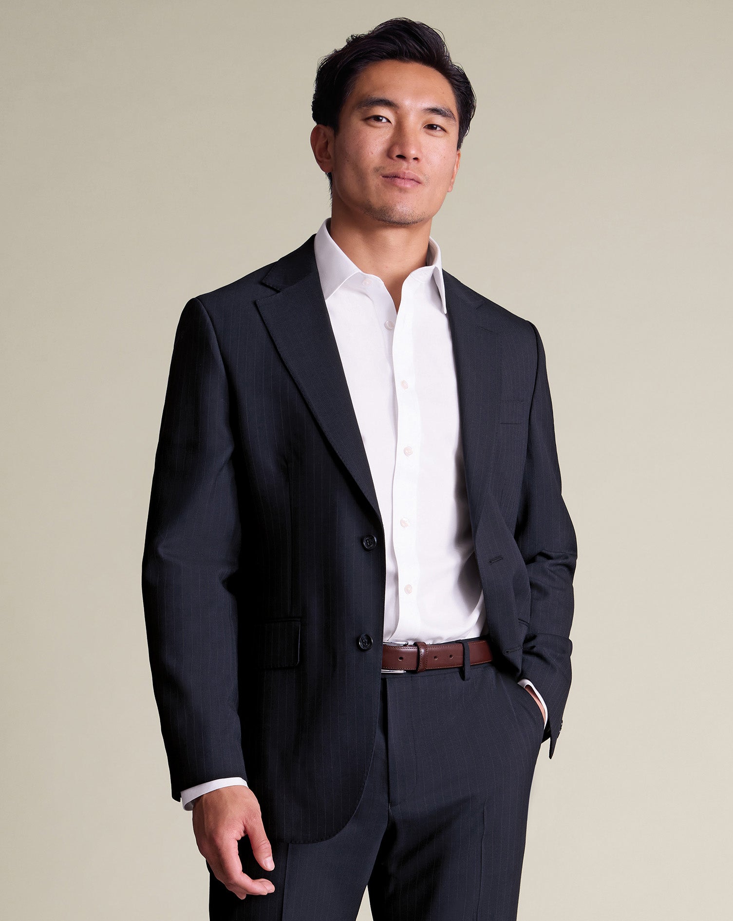 Stripe Suit Jacket French