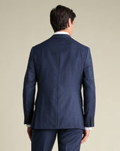 Natural Stretch Twill Suit Jacket Blue