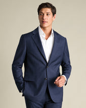 Natural Stretch Twill Suit Jacket – Indigo Blue