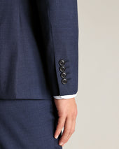 Natural Stretch Twill Suit Jacket Blue