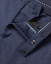 Natural Stretch Twill Suit Pants Blue