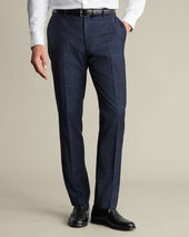 Windowpane Suit Pants – Indigo Blue