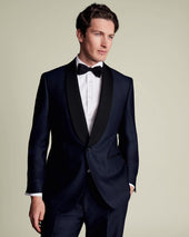 Shawl Lapel Tuxedo Jacket - Dark Navy