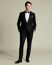 Shawl Lapel Tuxedo Dinner Suit – Black
