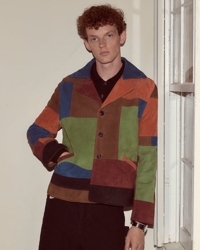 Suede Collage Jacket