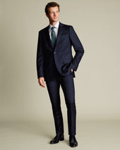 Luxury Italian Suit - Dark Navy