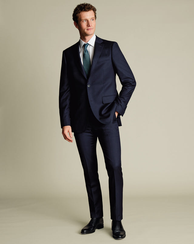 Luxury Italian Suit - Dark Navy