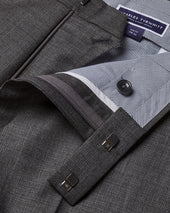Italian Luxury Suit Pants Dark Gray
