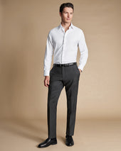 Italian Luxury Suit Pants Dark Gray