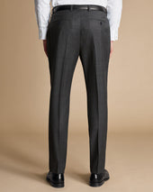 Italian Luxury Suit Pants Dark Gray