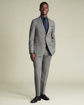 Italian Puppytooth Suit Jacket Grey