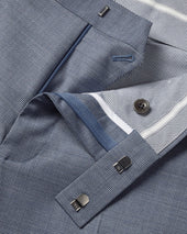 Italian Puppytooth Suit Pants Airforce