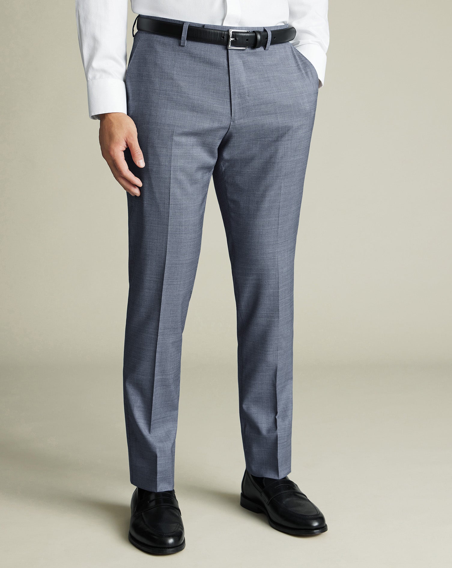 Italian Puppytooth Suit Pants Airforce