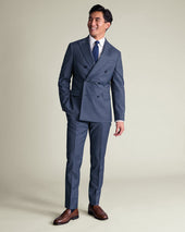 Italian Suit Pants Blue