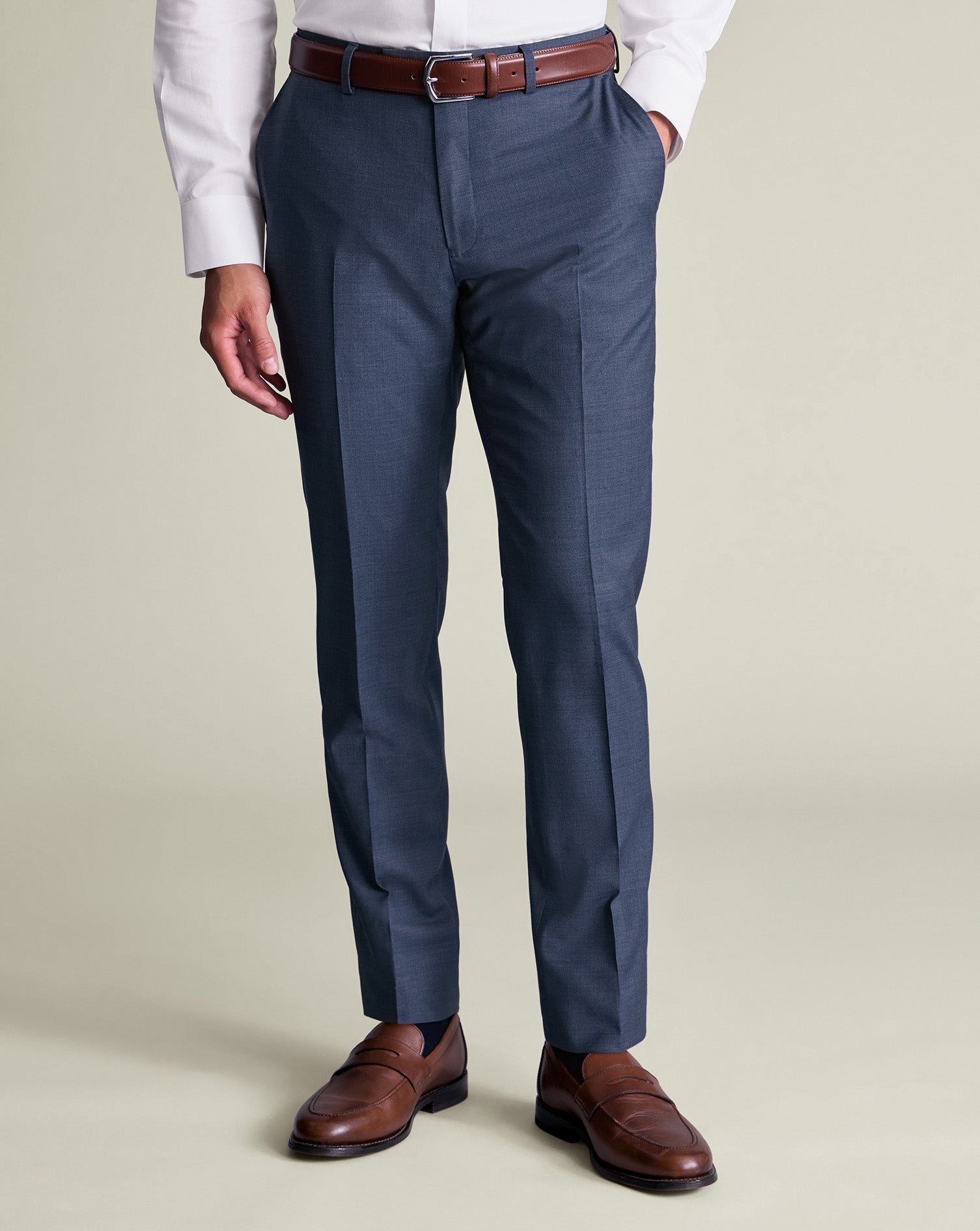 Italian Suit Pants Blue