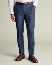 Italian Suit Pants - Denim Blue