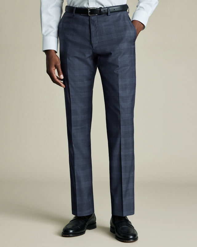 Italian Check Suit Pants